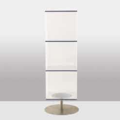 Vintage Plexiglass Column Bookcases - Back View - Styylish