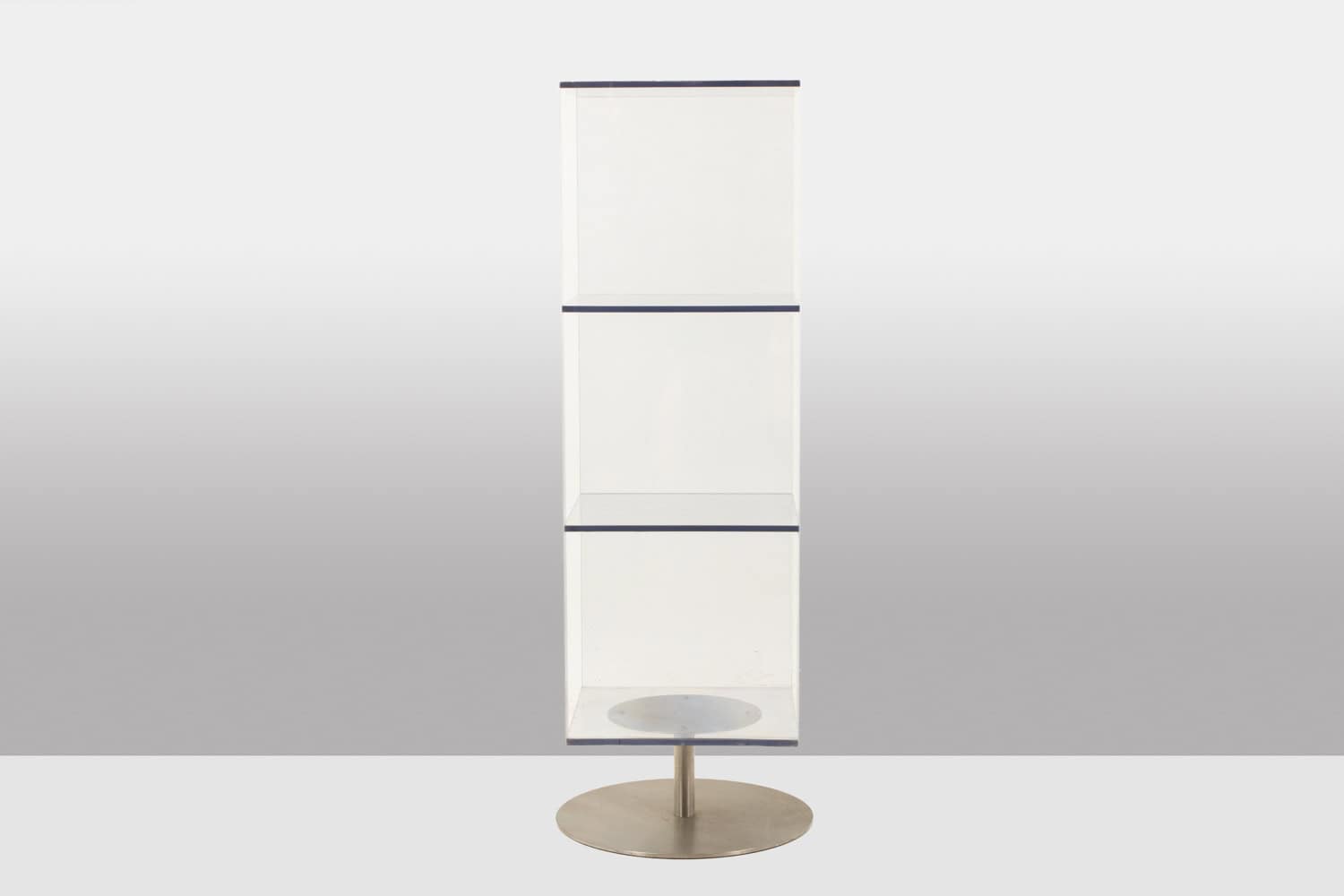 Vintage Plexiglass Column Bookcases - Back View - Styylish