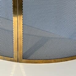 French Curved Brass Fireplace Screen - Bottom Detail - Styylish