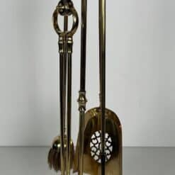 French Neoclassical Brass Fireplace Companion Set - Alt View Two - Styylish