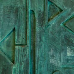 Monumental Brutalist Wooden Triptych by Victoire de Segonzac - Image 11