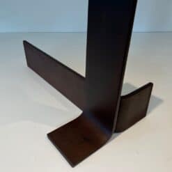 French Modernist Wrought Iron Andirons - Base Detail Two - Styylish