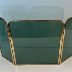 French Tinted Glass Fireplace Screen - Front View Extended - Styylish