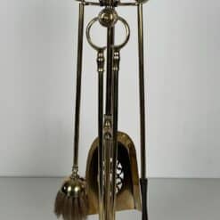 French Neoclassical Brass Fireplace Companion Set - Alt View Three - Styylish