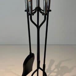 French Golf-Themed Fireplace Companion Set - Full View - Styylish