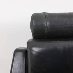 Airborne. Pair of green leather armchairs. 1950s. - Image 15