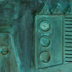 Monumental Brutalist Wooden Triptych by Victoire de Segonzac - Image 17