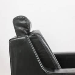 Airborne. Pair of green leather armchairs. 1950s. - Image 19