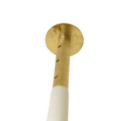 Adjustable-Height Coat Rack with Brass Hooks - Top Down View - Stylish