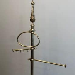 French Brass Towel Rack in Neoclassical Style - Top Detail - Styylish