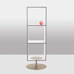 Vintage Plexiglass Column Bookcases - Front View - Styylish