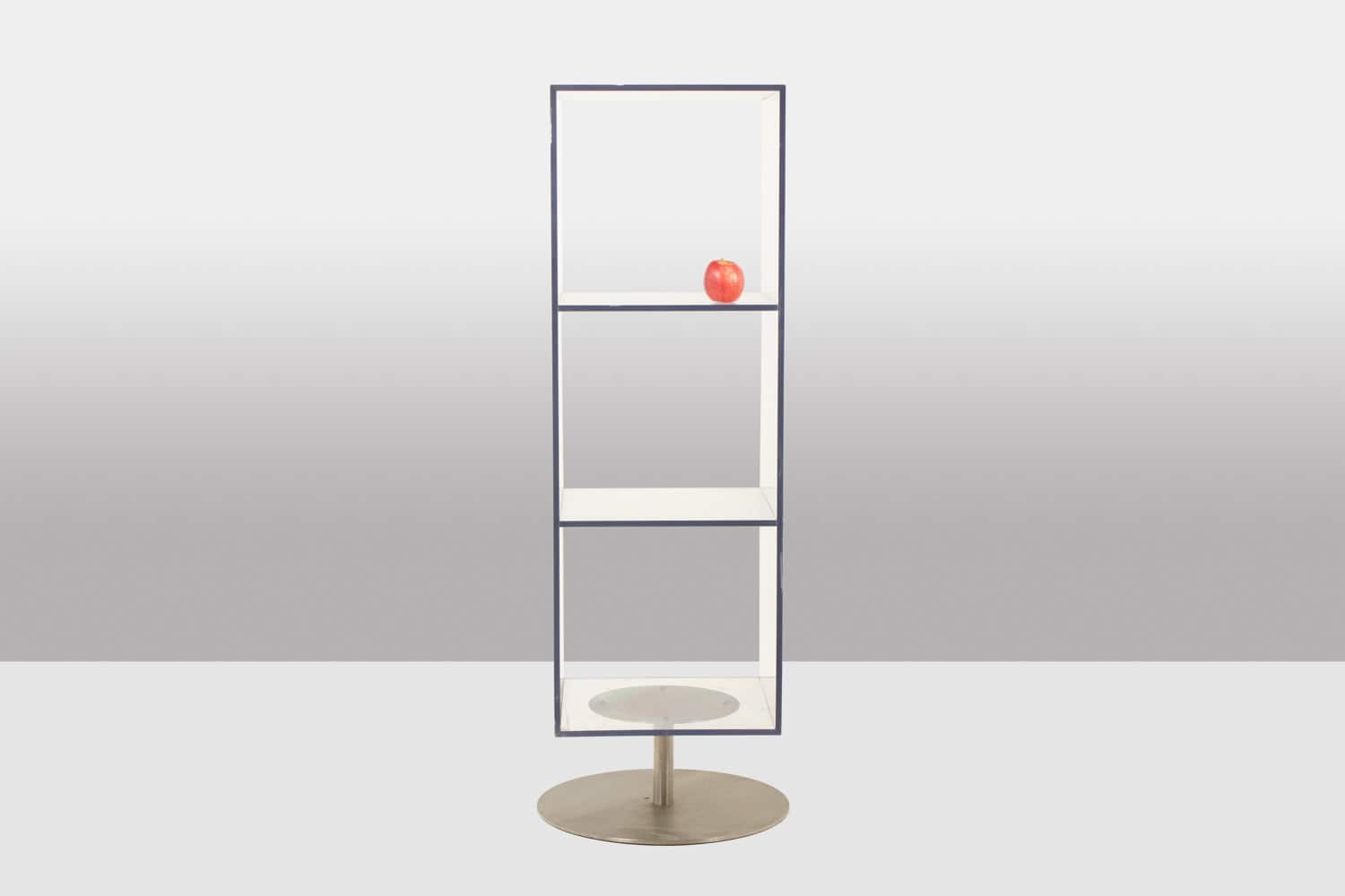 Vintage Plexiglass Column Bookcases - Front View - Styylish