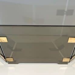 French Smoked Glass Fireplace Screen - Top View - Styylish