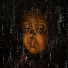 Figure Blowing Out a Candle, Chiaroscuro Oil Painting, 19th century