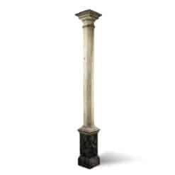 Pair of French Faux Marble Fluted Columns, Circa 1880 - Image 3