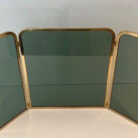 French Tinted Glass Fireplace Screen