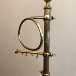 French Brass Towel Rack in Neoclassical Style - Hooks View - Styylish