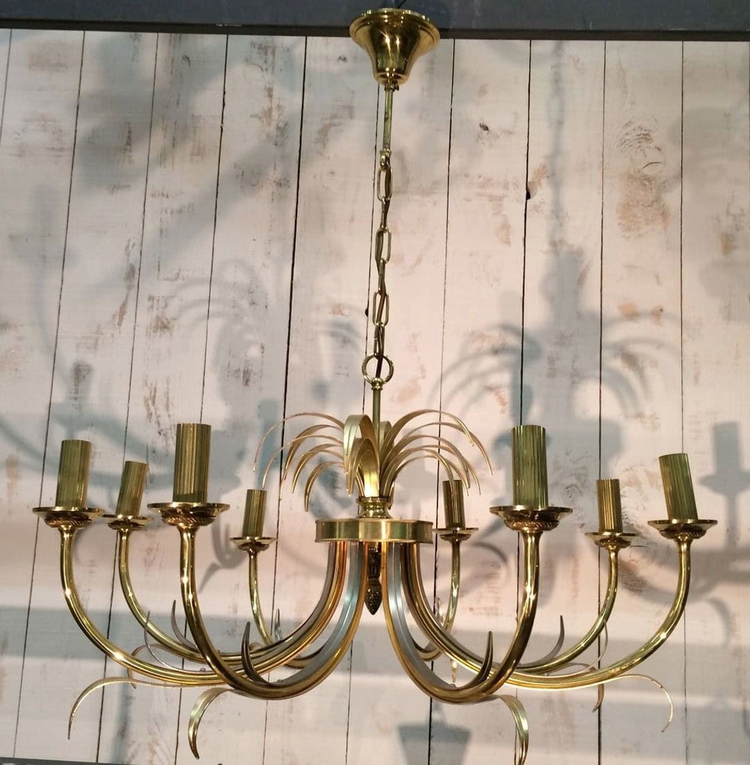 French Pineapple Chandelier in the Style of Maison Charles, 1970s - Image 4