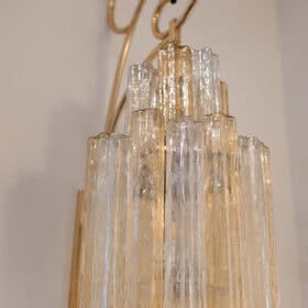 Pair of Venini Murano Glass Wall Sconces, Italy, 1950s–1960s