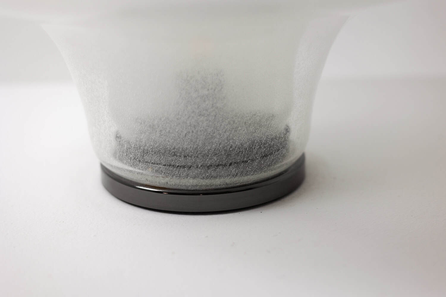 Carlo Nason Lotus Bubbled Glass Lamp - Base Detail - Styylish