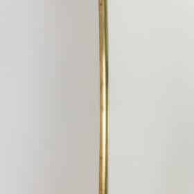Gio Ponti Style Gilded Brass Mirror, 1980-90