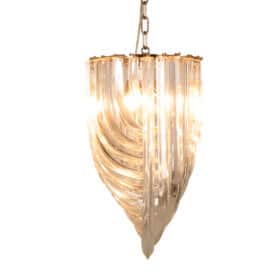 Venini Murano Glass Pendant Light, Italy, 1980s