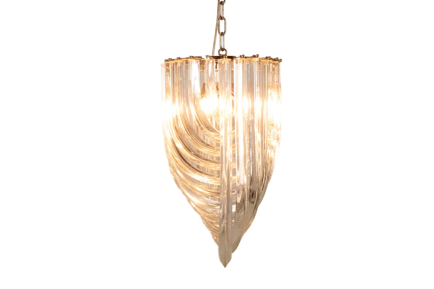 Venini Murano Glass Pendant Light, Italy, 1980s - Image 4