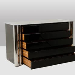 Sergio Mazza 5-Drawer Chest for Cinova - Front View Open Drawers View - Styylish