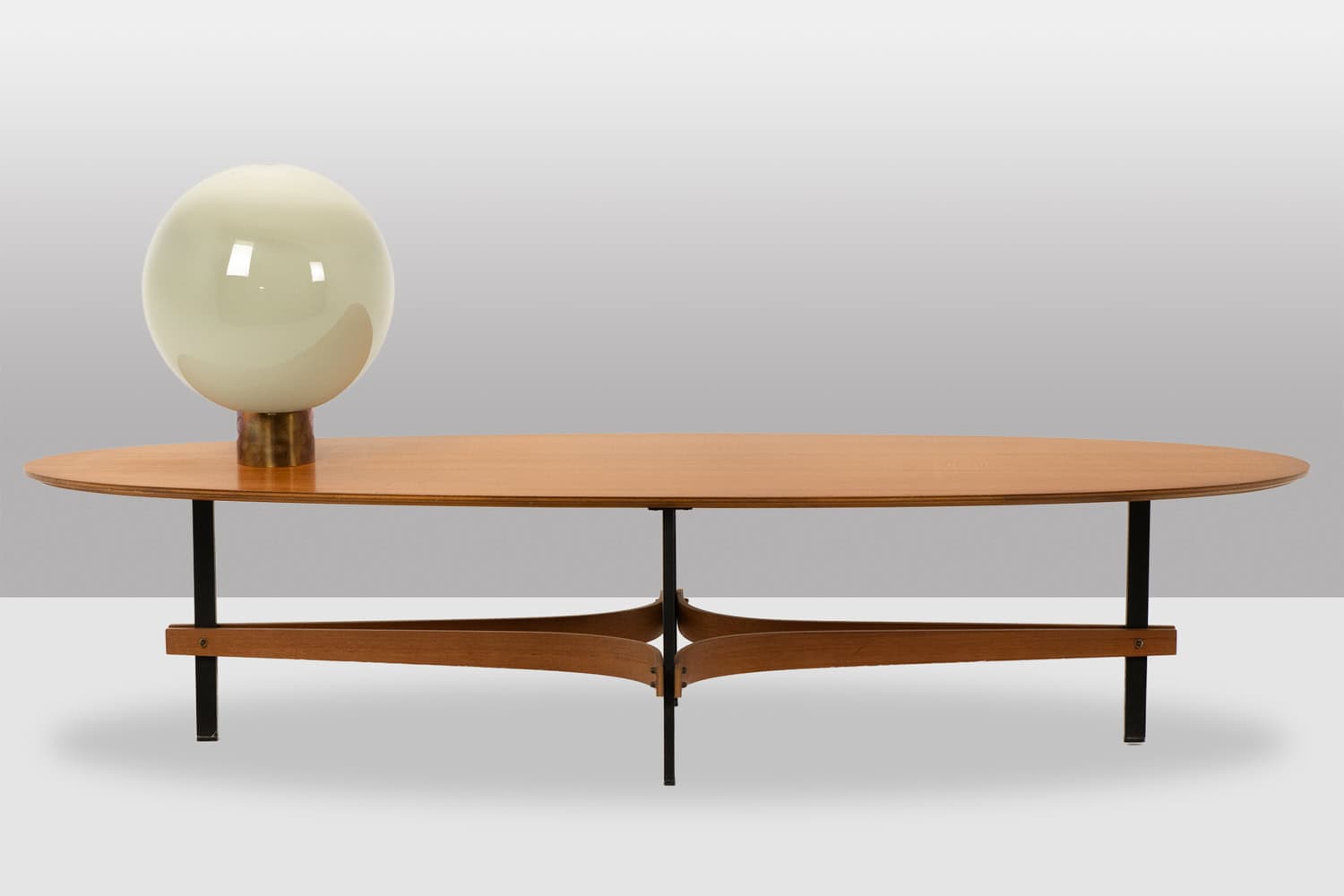 Guglielmo Ulrich Teak Coffee Table - With Lamp - Styylish
