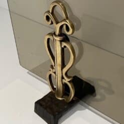 French Smoked Glass Fireplace Screen - Base Detail Two - Styylish