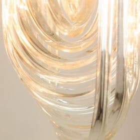 Venini Murano Glass Pendant Light, Italy, 1980s