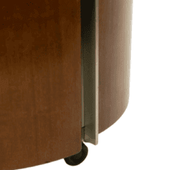 Eugenio Gerli Coffee Table with Built-In Bar - Wheel Detail - Styylish
