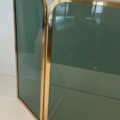 French Tinted Glass Fireplace Screen - Left View Half-fold - Styylish