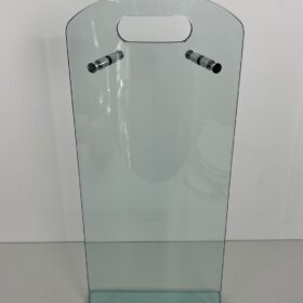 1970s French Tempered Glass Fireplace Companion Set