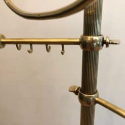 French Brass Towel Rack in Neoclassical Style - Hooks Detail Two - Styylish