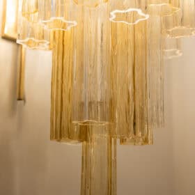 Pair of Venini Murano Glass Wall Sconces, Italy, 1950s–1960s