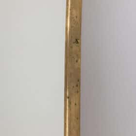 Gio Ponti Style Gilded Brass Mirror, 1980-90
