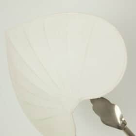 Antonio Pavia Floor Lamp in Silver-Plated Brass and Silk,  1970s.