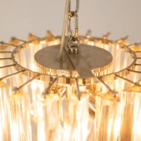 Venini Murano Glass Pendant Light, Italy, 1980s