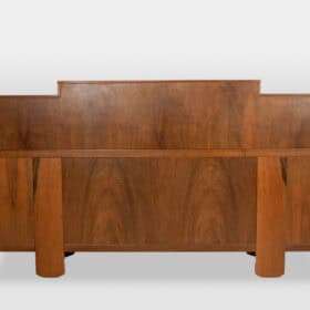 Silvio Coppola for Bernini Step-Back Sideboard in Walnut, Italy, 1960s