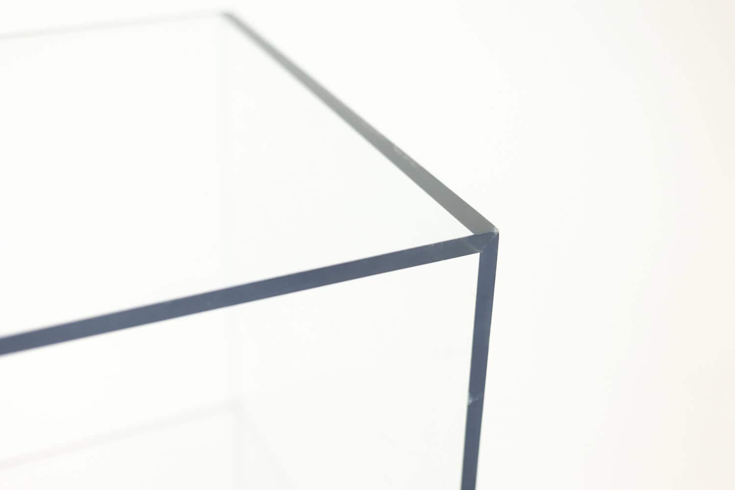 Vintage Plexiglass Column Bookcases - Corner Detail - Styylish
