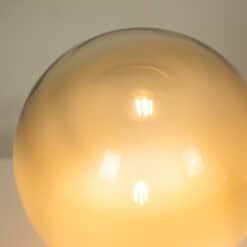 Globe lamp in opalescent glass and patinated bronze. Contemporary. - Image 6