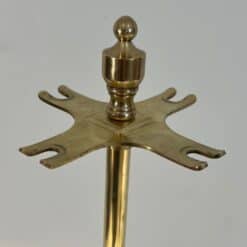 French Neoclassical Brass Fireplace Companion Set - Hooks Sans Tools - Styylish