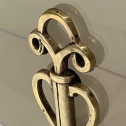 French Smoked Glass Fireplace Screen - Metalwork Detail Two - Styylish