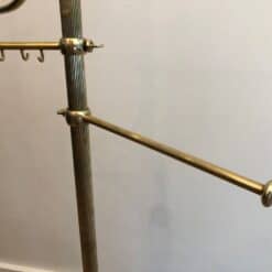 French Brass Towel Rack in Neoclassical Style - Rod Detail - Styylish