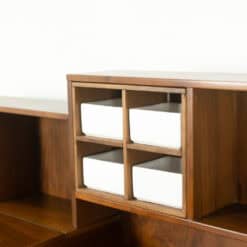 Silvio Coppola for Bernini Step-Back Sideboard in Walnut, Italy, 1960s - Image 7