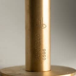 Adjustable-Height Coat Rack with Brass Hooks - Base Detail - Stylish