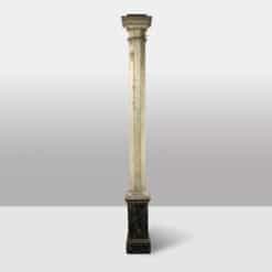 Pair of French Faux Marble Fluted Columns, Circa 1880 - Image 7