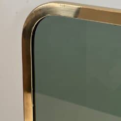 French Green Glass Fireplace Screen - Corner Detail - Styylish