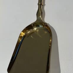 French Neoclassical Brass Fireplace Companion Set - Spade - Styylish